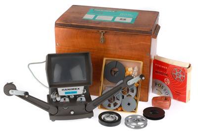 Lot 745 - A Wooden Box Containing Cine Film Accessories