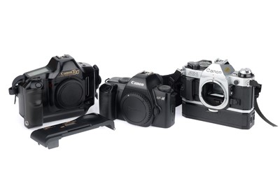 Lot 193 - A Group of Canon 35mm SLR Camera Bodies