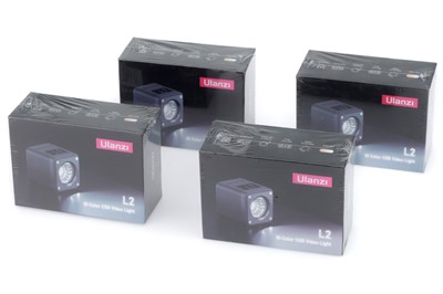 Lot 552 - Four (4) Ulanzi L2 Bi Color COB LED Video Lights