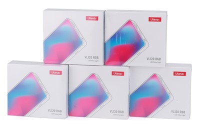 Lot 544 - Five (5) Ulanzi VL120 RGB LED Video Camera Lights