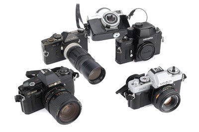 Lot 138 - A Group of Minolta 35mm Cameras