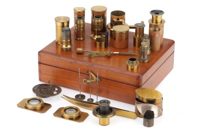 Lot 775 - An Early Set of Microscope Accessories for a Powell & Lealand No.3 Microscope