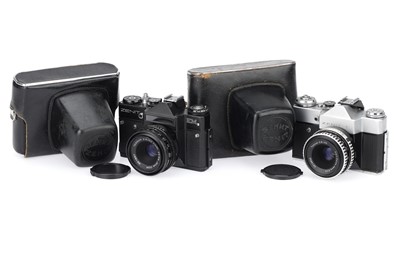 Lot 158 - A Pair of Zenit 35mm SLR Cameras