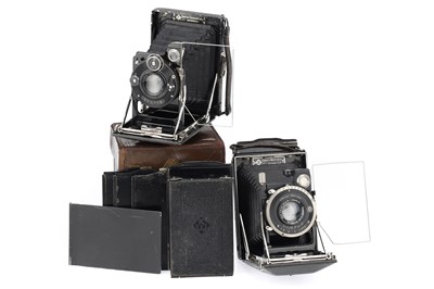 Lot 271 - A Pair of Kamera Werkstatten Patent Etui 6.5x9cm Folding Plate Cameras