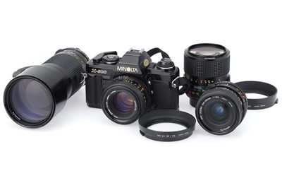 Lot 133 - A Minolta X-500 35mm SLR Camera Outfit.