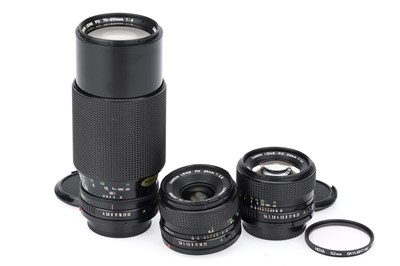 Lot 366 - A Group of Canon FD Lenses