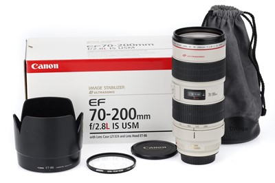 Lot 341 - A Canon EF L IS USM f/2.8 70-200mm Camera Lens