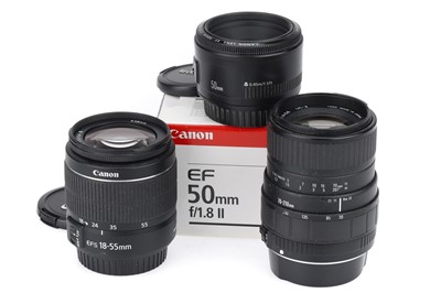 Lot 345 - A Group of Canon Mount Lenses