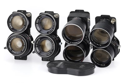 Lot 343 - A Group of Mamiya-Sekor TLR Camera Lenses