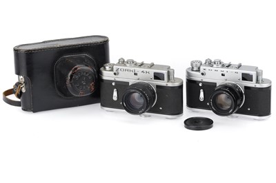 Lot 143 - A Pair of Zorki Rangefinder Cameras