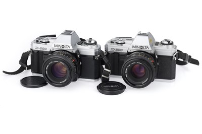 Lot 135 - A Pair of Minolta X-300 SLR Cameras