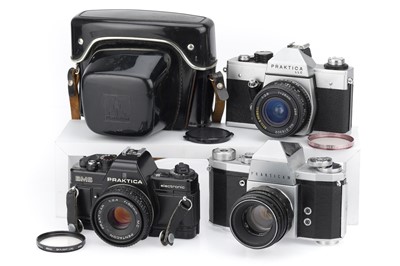 Lot 141 - A Group of Praktica Cameras