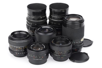 Lot 352 - A Group of Camera Lenses