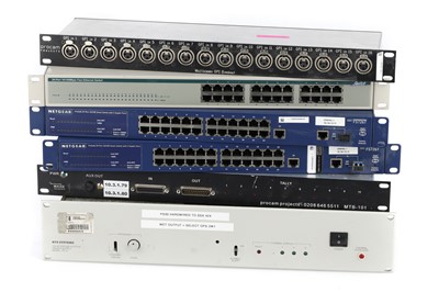 Lot 400 - Various 19" Rack Mount Audio / Ehternet Boxes