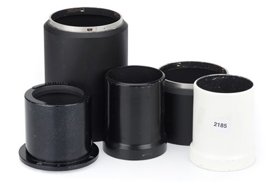 Lot 392 - Large Aluminium Lens Hoods & Mounts