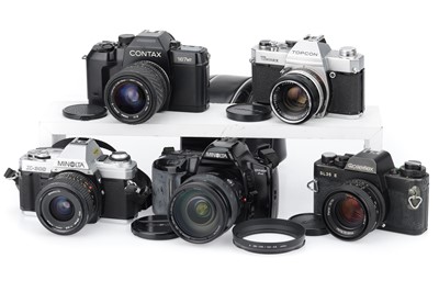 Lot 191 - A Selection of 35mm SLR Cameras