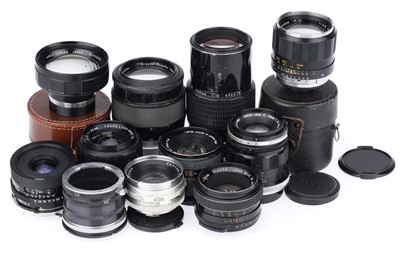 Lot 406 - A Group of Camera Lenses