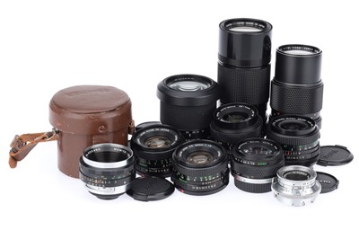 Lot 408 - A Group of Camera Lenses