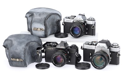 Lot 76 - A Group of Minolta 35mm SLR Cameras