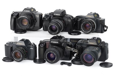 Lot 241 - A Group of Canon 35mm SLR Cameras