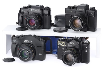 Lot 156 - A Group of Zenit 35mm SLR Cameras