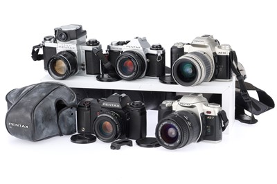 Lot 273 - A Group of Pentax 35mm SLR Cameras