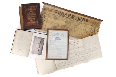 Lot 714 - Book - Official Guide & Album of the Cunard Steam Ship Service, 1878