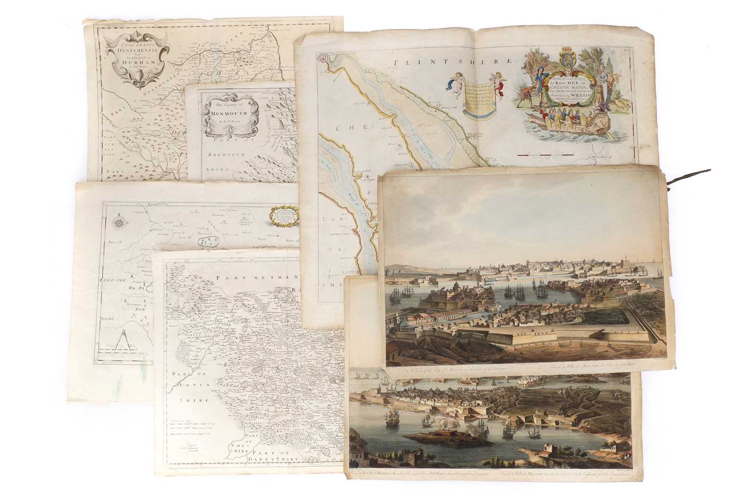 Lot 726 - A Folio Folder of Maps & Panoramas,