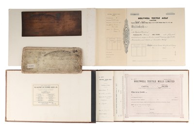 Lot 607 - Holywell Textile Mills Ephemera