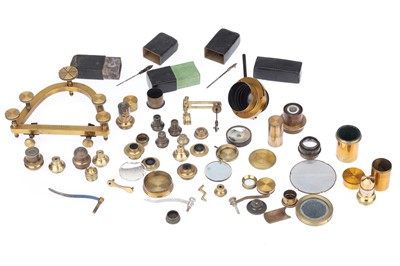 Lot 640 - Collection of Microscope Spares, and Lenses