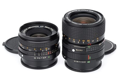 Lot 374 - A Pair of Konica Hexanon AR Lenses