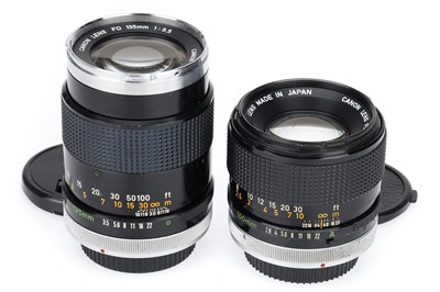Lot 376 - A Pair of Canon Telephoto Prime Lenses