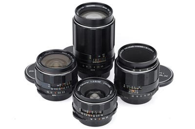 Lot 381 - A Group of Asahi Pentax Takumar Lenses