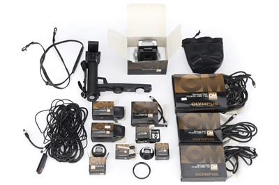 Lot 259 - A Good Selection of Olympus OM System Flash / Strobe Accessories