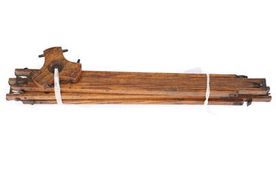 Lot 485 - ꩜ A Wooden Camera Tripod