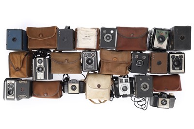 Lot 334 - A Large Selection of Box Cameras