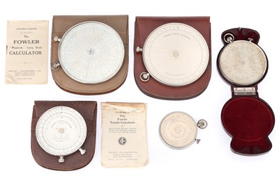 Lot 670 - Collection of Fowler's calculators