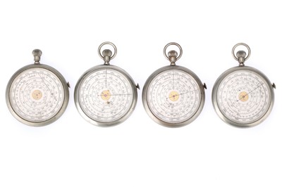 Lot 669 - 4 Pocket Watch Type Calculators