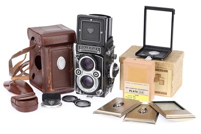 Lot 299 - A Rollei Rolleiflex 3.5F Medium Format TLR Camera