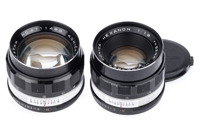 Lot 427 - A Pair of Konica Hexanon Lenses