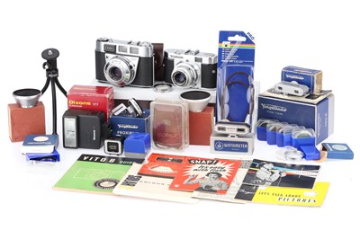Lot 344 - A Pair of Cameras and Various Accessories