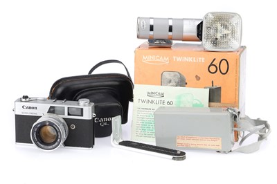 Lot 247 - An Early Canon Canonet 17 Quick Loading 35mm Rangefinder Camera