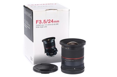 Lot 452 - A Contax 645 Mount Samyang 24mm f/3.5 Tilt Shift Lens