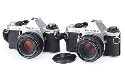 Lot 283 - A PAir of Pentax ME Super 35mm Cameras
