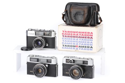 Lot 89 - Three Taron 35mm Rangefinder Cameras
