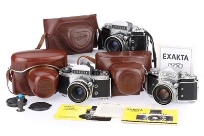 Lot 159B - A Group of Ihagee Exakta 35mm SLR Cameras