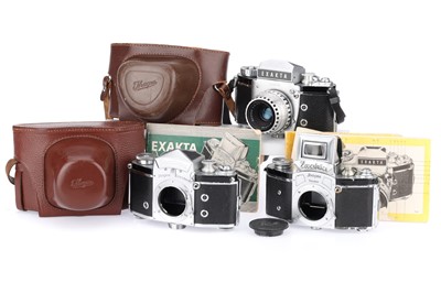 Lot 159D - A Group of Ihagee Exakta 35mm SLR Cameras