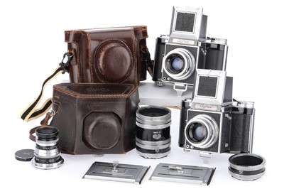 Lot 143A - A Pair of Agilux Agiflex Medium forma SLR Cameras