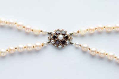 Lot 88 - A Double String Cultured Pearl Necklace