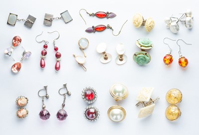 Lot 111 - A Large Collection of Earrings & Cufflinks